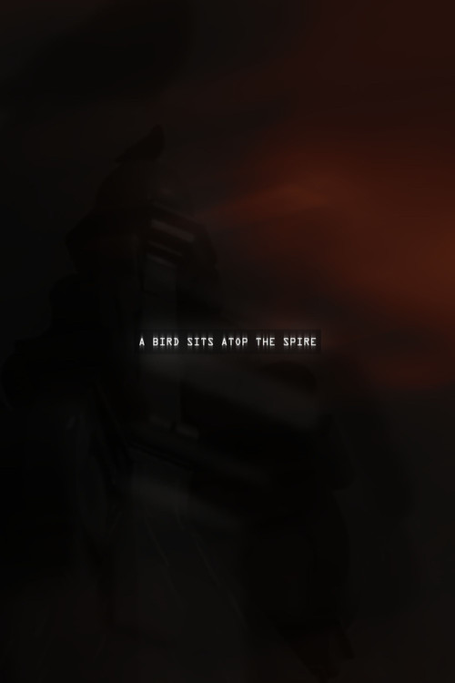 A Bird Sits atop the Spire poster