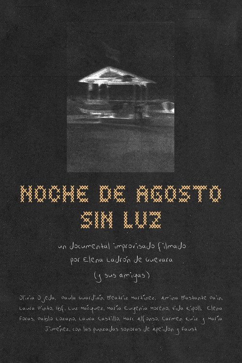 Noche de agosto sin luz poster