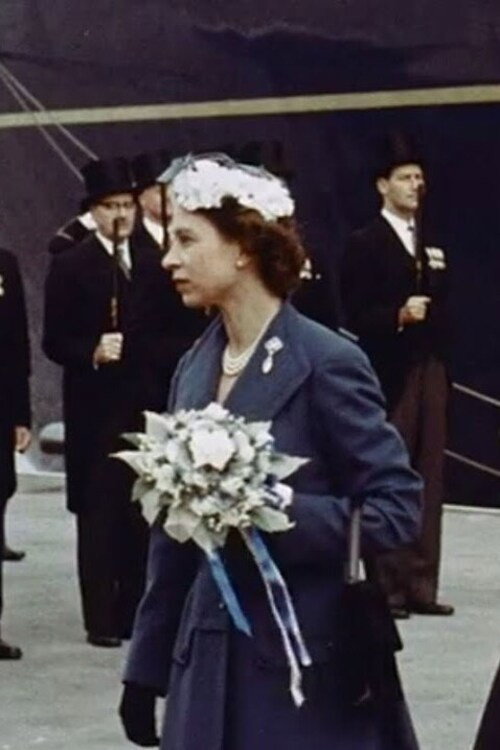 Royal Visit to Leith poster